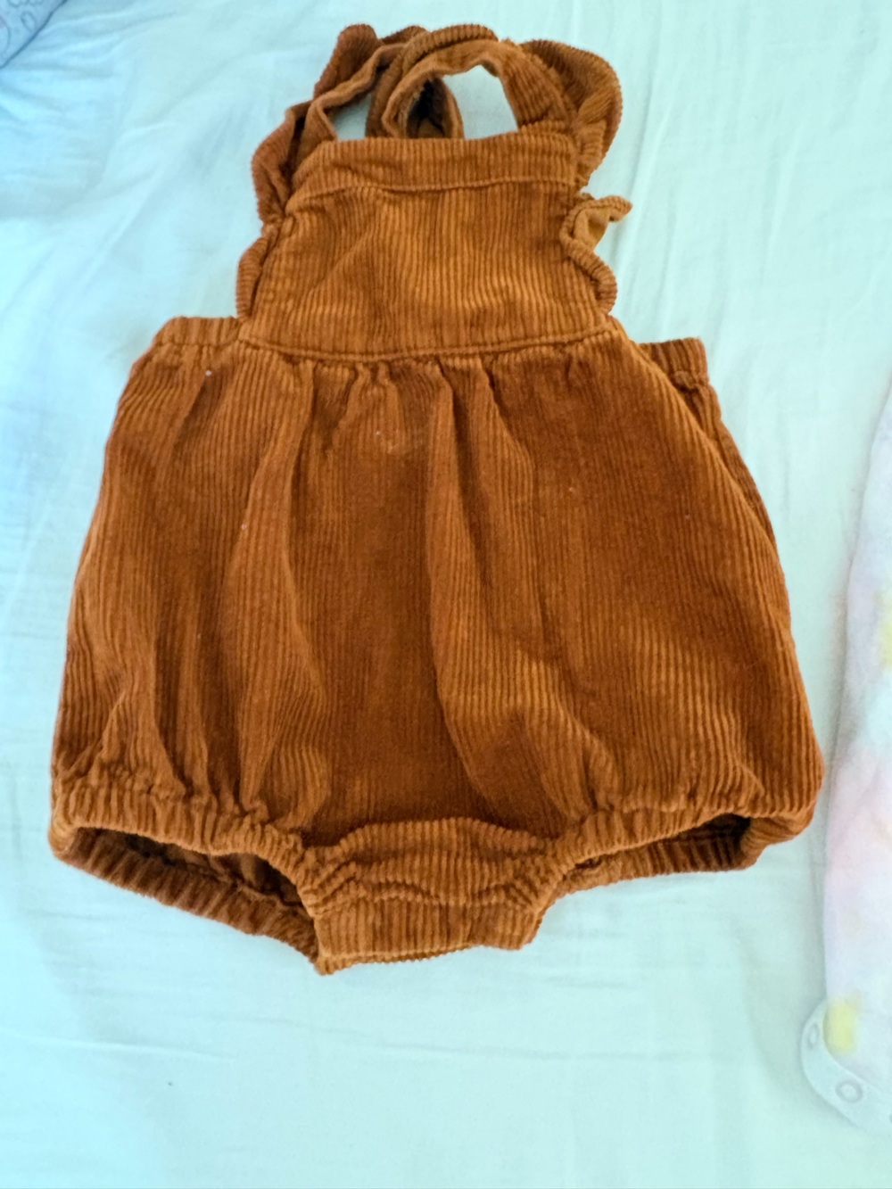 Old Navy Corduroy Bubble Romper in Rust